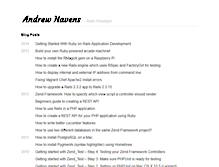 Tablet Screenshot of andrewhavens.com